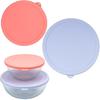 3 Pack Silicone Replacement Lids for Pyrex 7402-S 1.3 Qt, 7403-S 2.3 Qt, 7404-S 4.5 Qt Sculpted Tinted Glass Mixing Bowls (BOWL NOT INCLUDED)