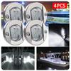 6LED 12V Round Yacht Marine Boat LED Stern Light Cabin Deck Courtesy Light Marine Interior Cabin Lights White/blue Waterproof 3