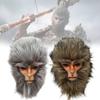 Реалистичная коричнево-серебристо-черная маска Мифического Сунь Укуна для Хэллоуина Потрясающий игровой реквизит