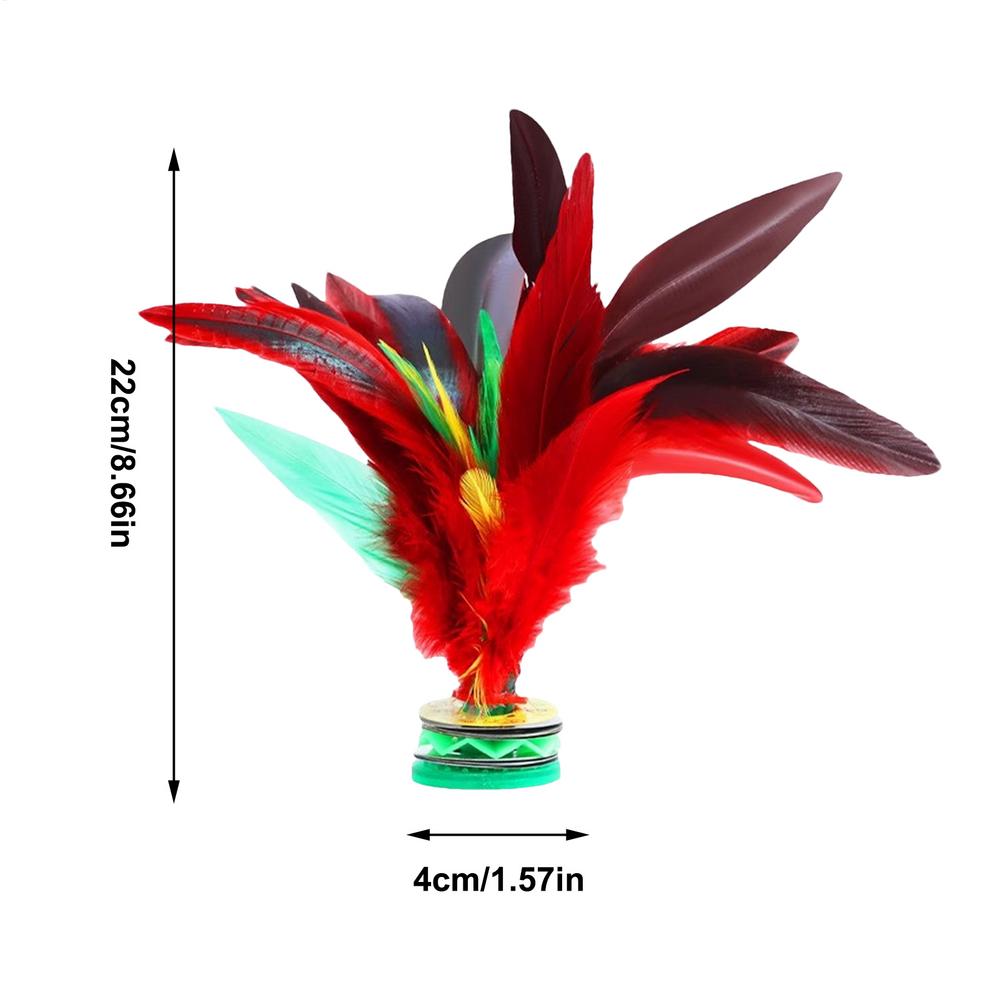 Chinese Jianzi Wear Resistant Chicken Feather Shuttlecock Portable Foot Kick Handwheel Feather Shuttlecock Outdoor Toy Game