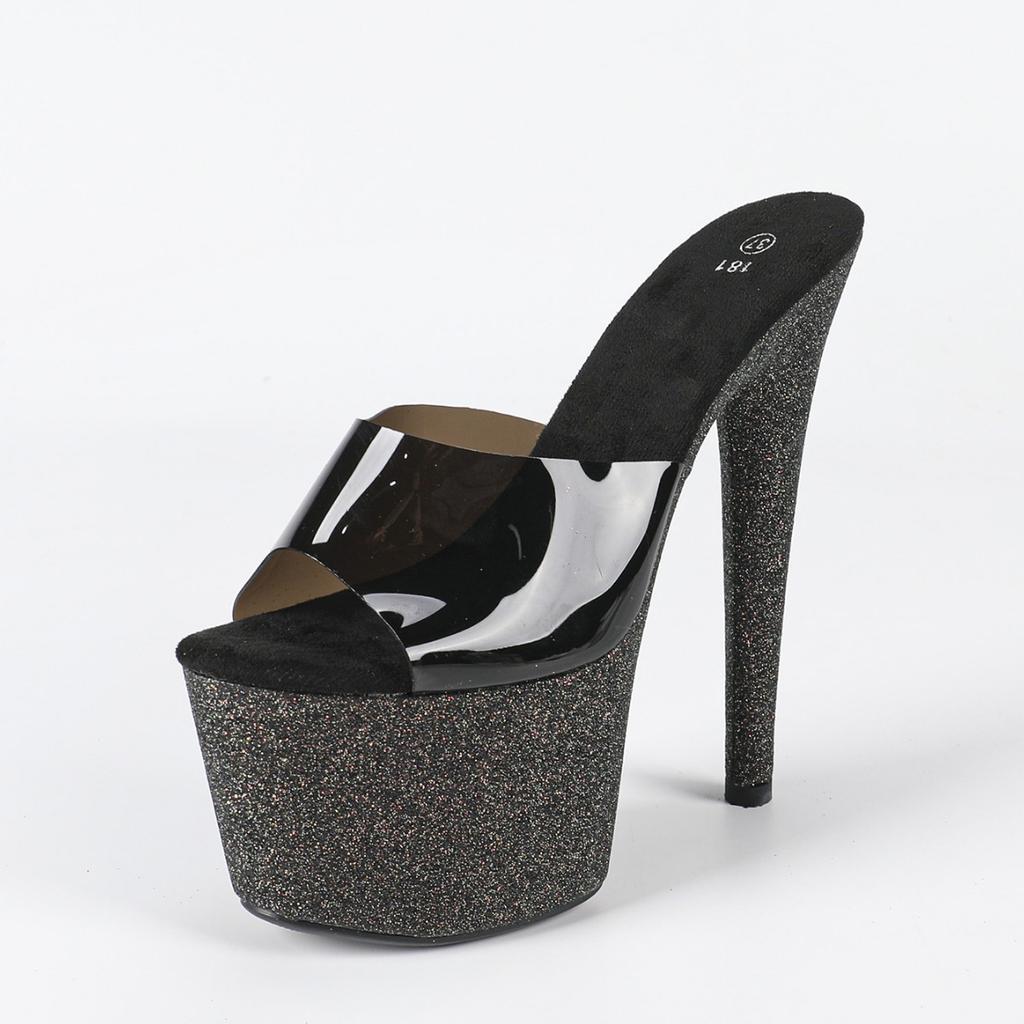 Autumn Nightclub Sex Women's Shoes Waterproof Table Roman Fish Mouth Lady Outer High Heel LFD-181-Q39