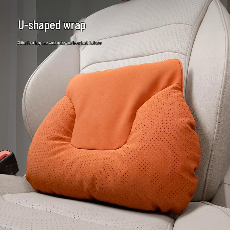Car Headrest & Lumbar Support Pillow Set - 5-Piece Neck & Back Cushion for New Vehicles