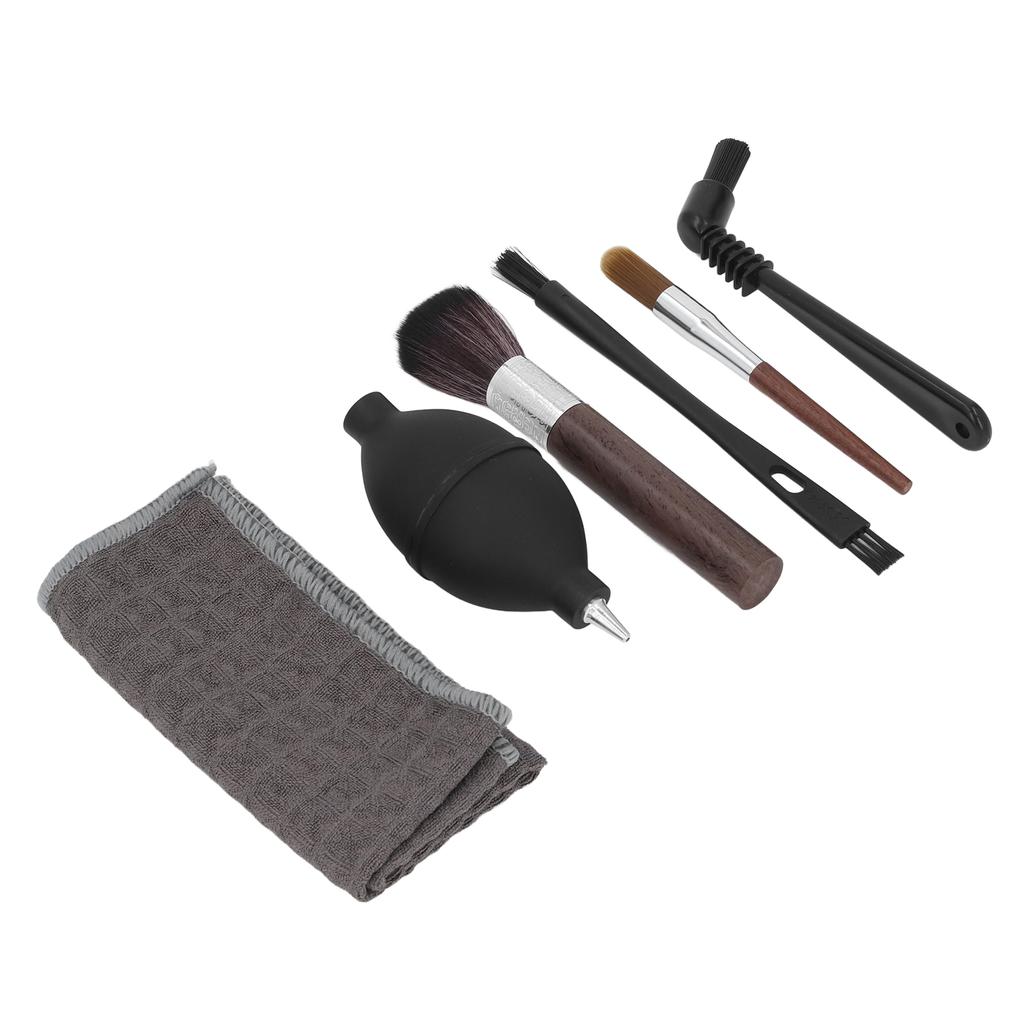 Набор из 6 щеток для кофемашины, деревянные нейлоновые щетки, полотенце, набор щеток для чистки кофемашины