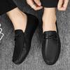 Fashion Moccasin Slip-on Men's Leather Shoes Non Flat Summer Sale Common Social Size 45 Low Price Classic Original Pu Male Casual Shoe