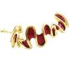[L2443] — Дизайнерский браслет «Нора» золотисто-красного цвета.