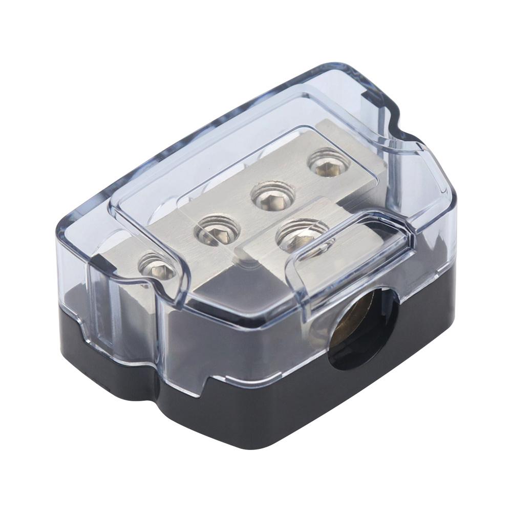 Car Power Ground Amp Distribution Block One 0 Gauge Input Four 4 Gauge Outputs