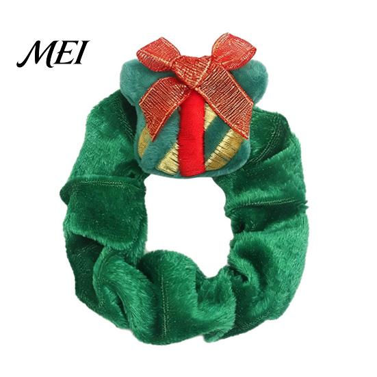 Soft Flannel Scrunchies for Christmas Party Hair Tie Girls, Scrunches with Reindeer/Christmas Tree/Gift/ Santa Exquisite Gift Sets Kids Claus Accents,