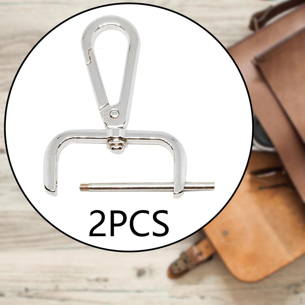 2 Pieces Snap Hook Swivel Clasp Backpack Buckle Detachable Trendy DIY Portable Bag Making Lobster