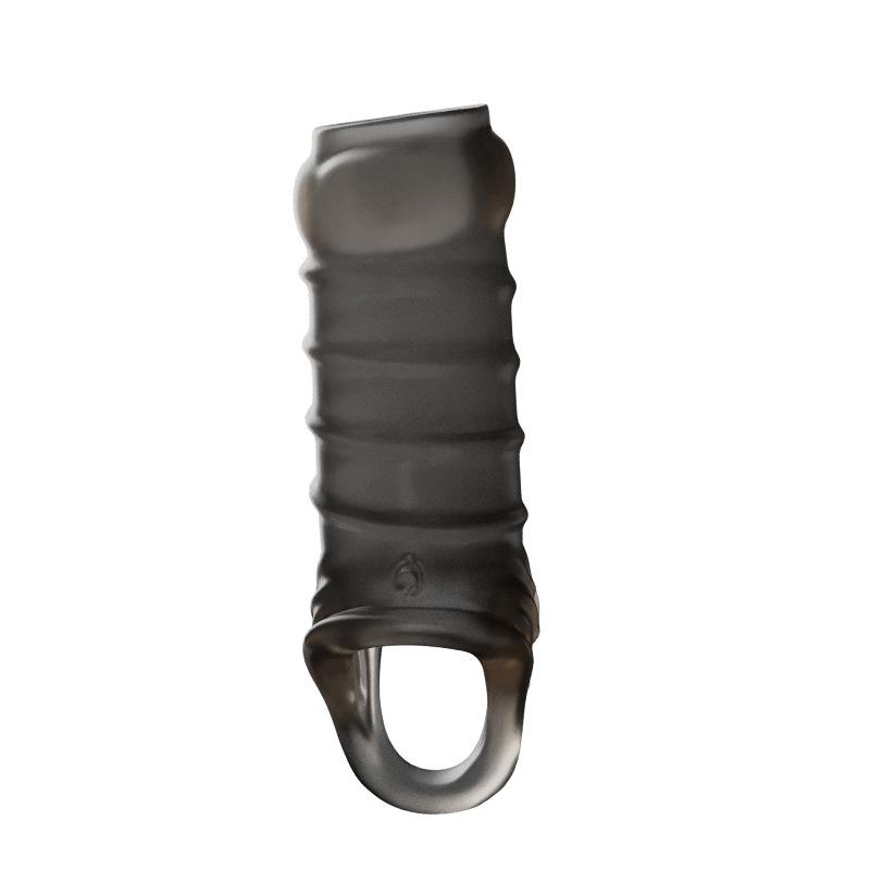 Long Time Spray Penis Erection Sex Toy Cock Sleeves Condom Reusable Silicone Penis Sleeve for Men