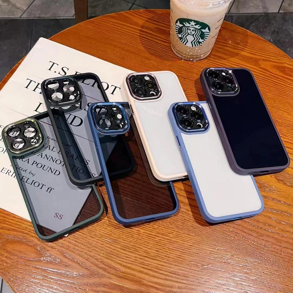 Совместимый прозрачный защитный чехол от падения для iPhone 15 Pro/Pro Max - золотой