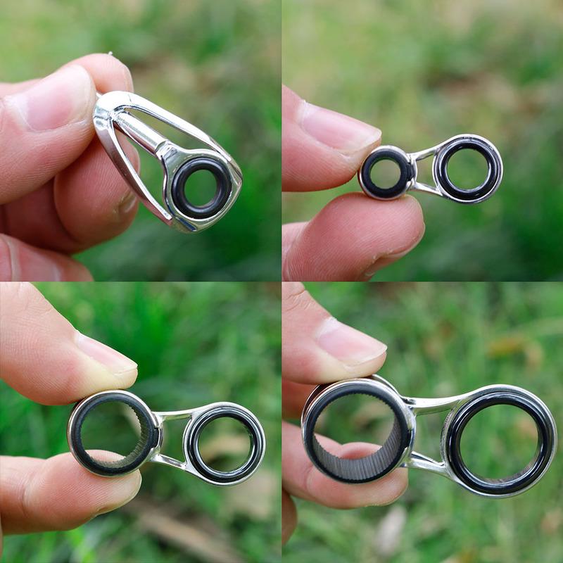 55 шт./лот, направляющие кольца для удочки, ремонтный комплект для наконечника удочки, кольца для глаз, аксессуары Peche, рыболовные снасти