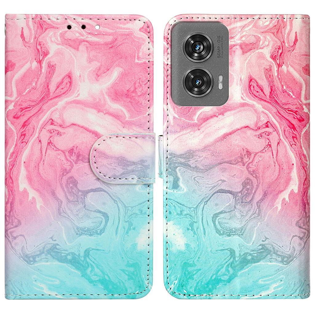 For Motorola Edge 50 Fusion 5G Case Pattern PU Leather Flip Phone Cover