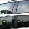 6Pcs Glossy Black Pillar Posts Stickers Parts Fit For MG 7 2008-2011 2012 2013 Car Window Exterior Posts Trims Cover Accessories