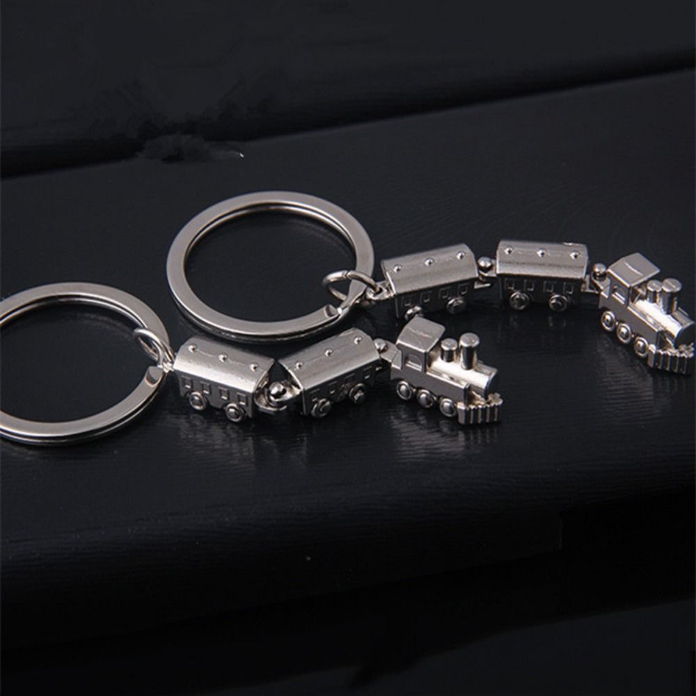 Train Model Movable Joint Train Keyring Metal Train Model Keychain  Girls