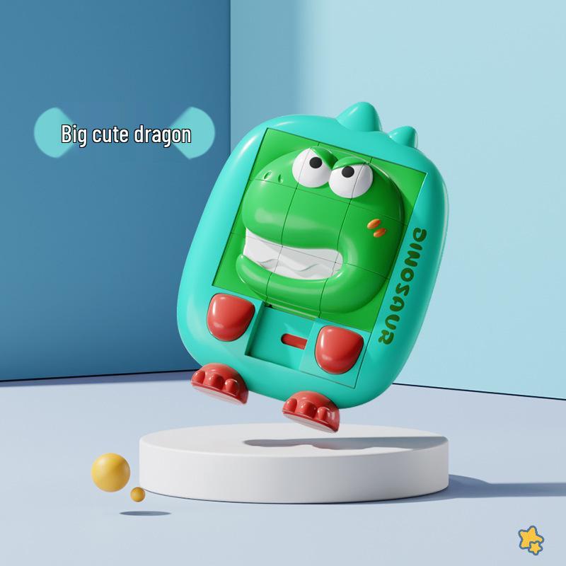 3D Мультяшная Головоломка с Животными: Развивающая игрушка «Динозавр и утка» для детей