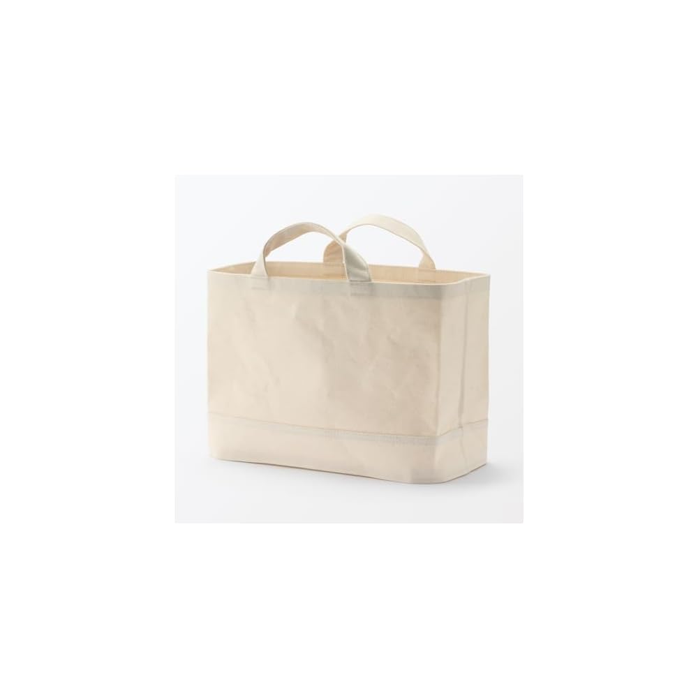MUJI Cotton Canvas Soft Box with Handle, Slim Large, Approx. W37 x D185 x H26cm, 23090001, Clothing