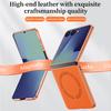 Для Magsafe Магнитный кожаный чехол для телефона для Samsung Galaxy Z Flip 7 6 5 4 ZFlip 7FE 5G Беспроводная зарядка Защитная задняя крышка