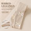 Striped Kids Ribbed Tights Skin-Friendly Children Ankle Pants  Girls 1-6 Years Old