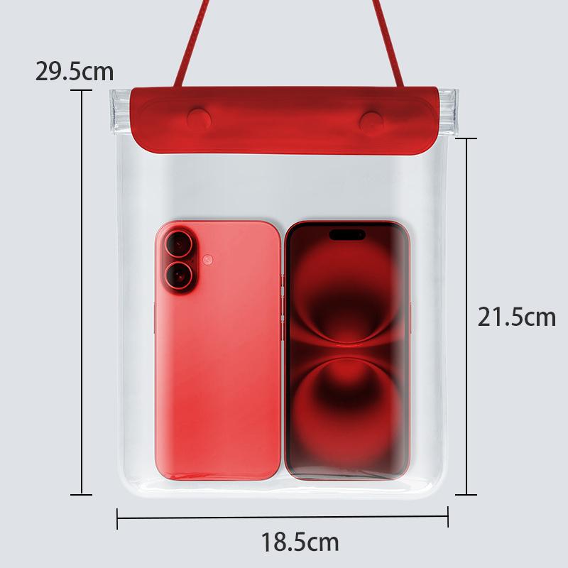 Прозрачный водонепроницаемый чехол для телефона с сенсорным экраном под крышкой мобильного телефона со шнурком для телефона, герметичная сумка для плавания и дайвинга