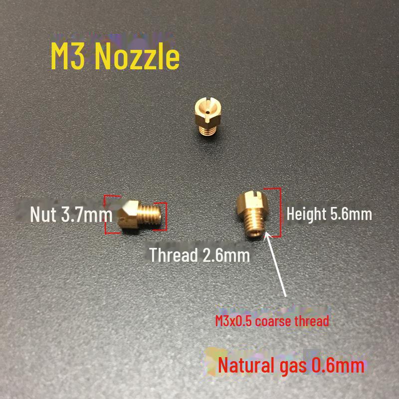 Nozzle Brass Conversion Kit for Gas Water Heater and Stove Accessories