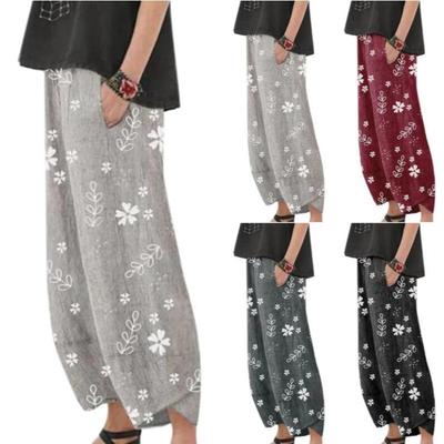 Модный принт Свободные повседневные маленькие ножки