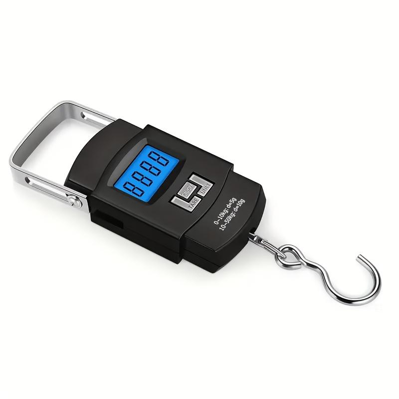 1 Pc Portable Handheld Electronic Scale, 50 kg/110 lb, High Precision Mini Pocket Household Luggage and Fish Weighing Scale