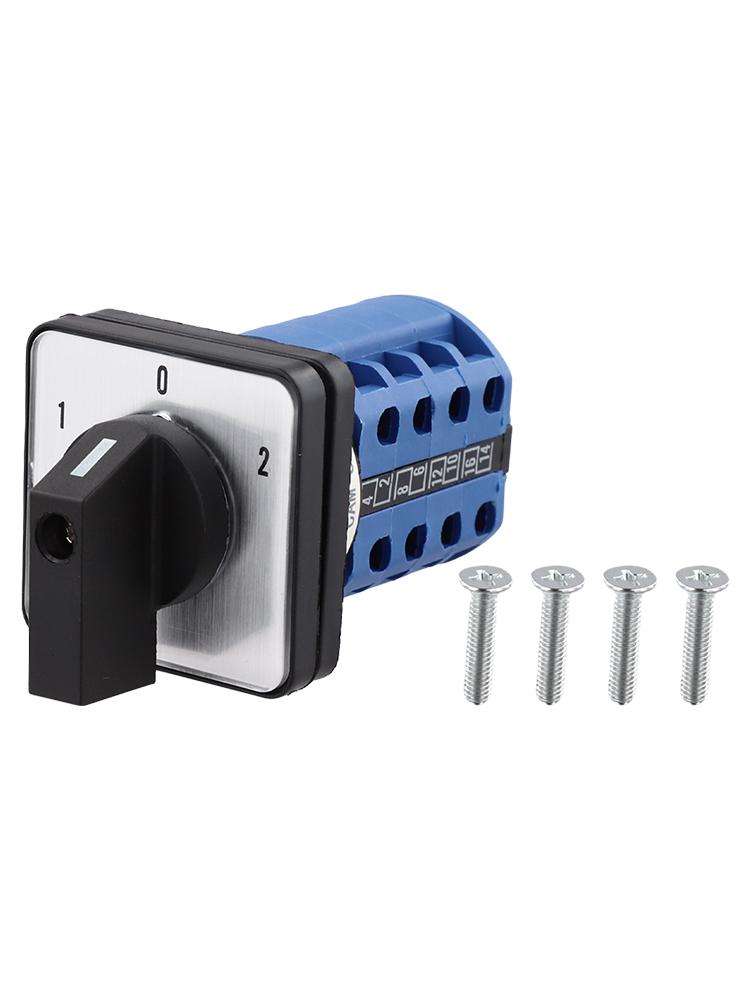 Cam Transfer Rotary Switch 660V 20A 3 Position with 4 Poles 16 Terminals for Use in Industrial and Electrical Control Systems