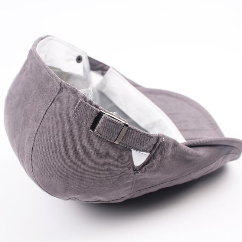 Autumn Men'S Solid Color Forward Hat Casual Beret Women'S College Style Simple Forward Hat Painter Hat