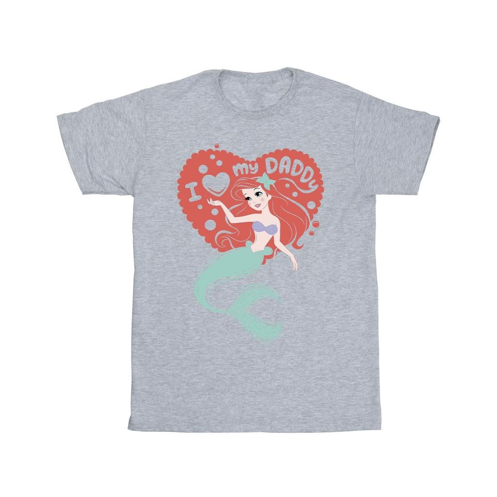 Disney Mens The Little Mermaid Love Daddy T-Shirt