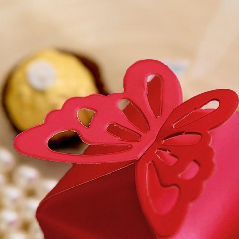 Детский душ, коробка конфет с бабочкой, вечерние украшения, упаковочная коробка, свадебные подарочные коробки, 10 шт., сделай сам, ручная работа