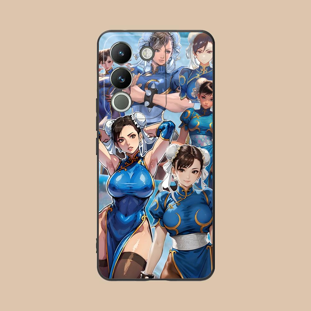 Чехол для телефона Street Fighter Chunli для VIVO V60 V50 V40 V30 V29 V27 V25 V23 Pro Lite 5G Красочная печать Красивый смартфон