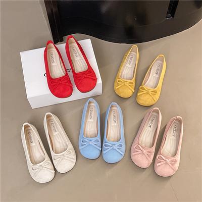 Модные женские балетки большого размера, модные неглубокие слипоны, элегантные балетки, лоферы из мягкой замши, уличные повседневные туфли Мэри Джейн