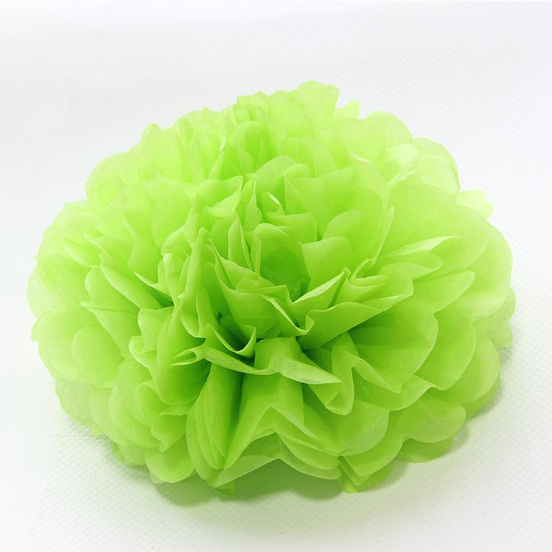 Holiday Supplies 10 " (25cm )Fluffy Tissue Paper Pom Poms Hanging Rose Flower Balls Garlands Wedding Baby Shower Party Decoration