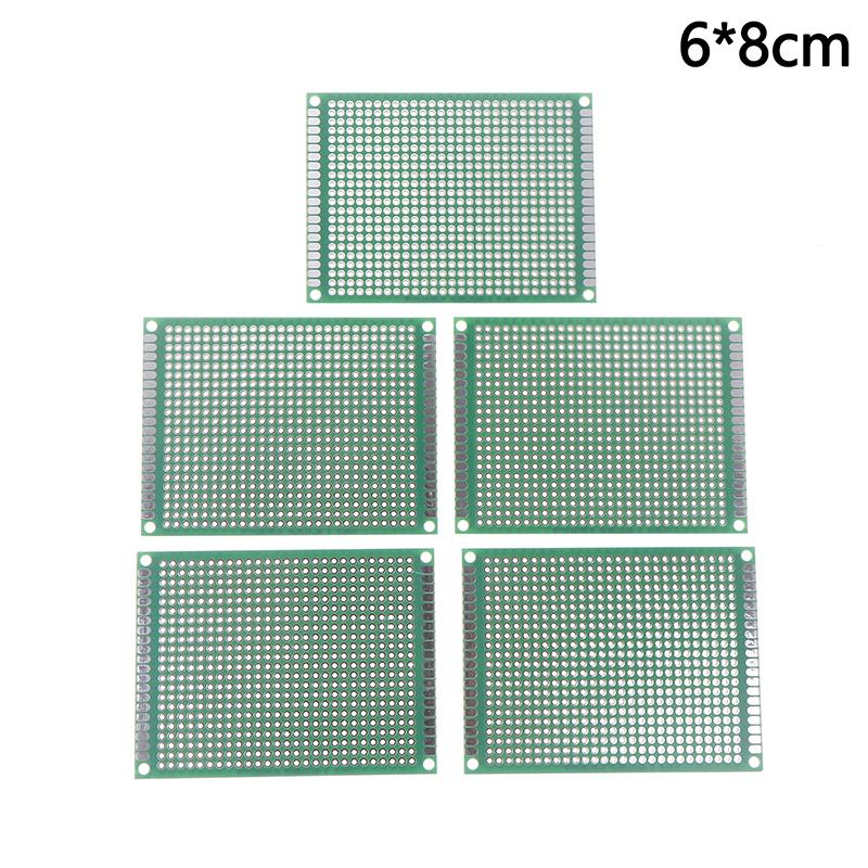 5 шт. печатная плата прототипа 2X8 3X7 4X6 5X7 6X8 7X9 см двухсторонняя универсальная печатная плата печатной платы прототипа для Arduino