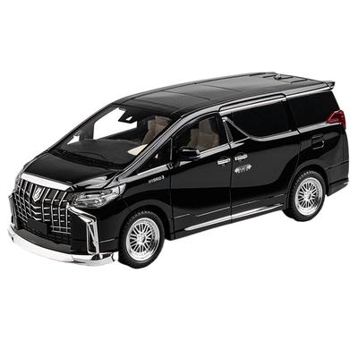 1/18 Toyota Alphard MPV Модель автомобиля из сплава Литой металлический игрушечный транспорт Модель автомобиля Симуляция Звук и свет Коллекция Детский подарок