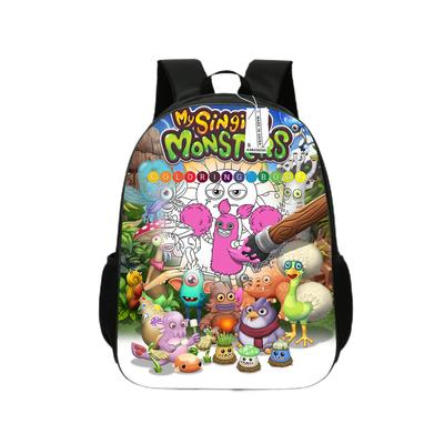 Новая школьная сумка Monster Concert для мальчиков и девочек, большая вместимость, мультяшный рюкзак, детская сумка, прочная, мягкая, Mochila, детский подарок