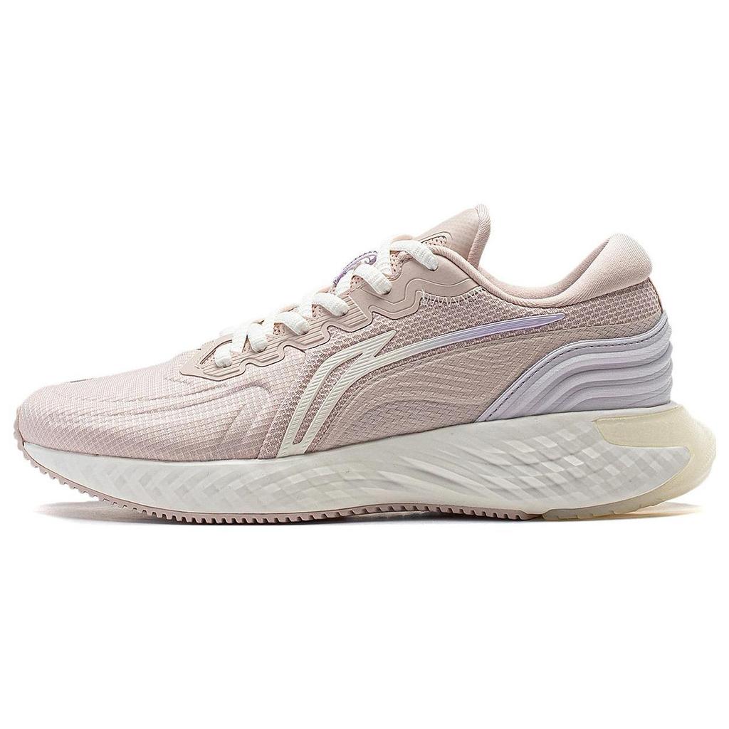 Li Ning Cloud Shield Удобная амортизация Ударопрочные Низкие Беговые Кроссовки Женские Розово-Фиолетовые ARST058-4
