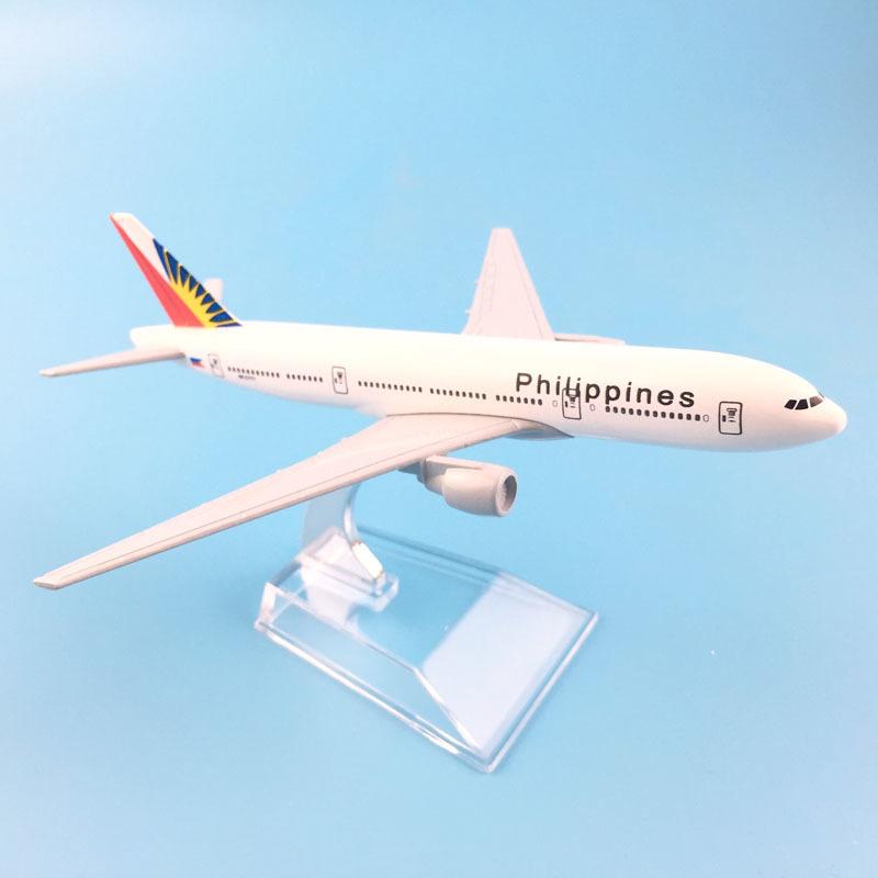 1/400 Scale Philippines Airway Boeing 777 Aircraft Model,16cm Philippines Boeing 747 Airplane Model for Kids Adult Collection