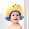 Шапочка для душа для малышей с пустым верхом, козырек для ванны, водонепроницаемая детская шапочка для купания, регулируемая для защиты глаз и ушей