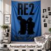 Custom Tapestry Wall Hanging, Resident Evil Personalized Name Text Home Wall Decor