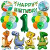 Dinosaur-themed Banner Birthday Party Decoration for Children's Birthday Party - Digital Balloon Decoration