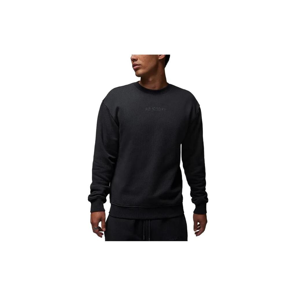 Jordan Wordmark Sweatshirt Men's Black (Unisex) Sweatshirts FJ7789 045