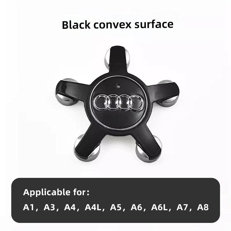 For Audi B6 4Pcs Car Wheel Hub Cap Emblem Rim Center Cover Auto Tire Accessories For Audi A3 A4 A5 A6 A7 A8 TT Q5 Q3 Q7 Q2 R8 SQ5 Quattro
