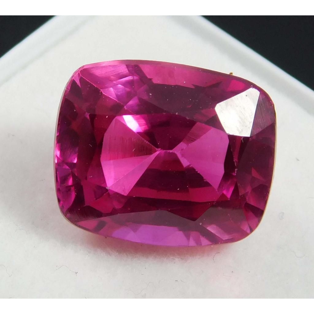 Natural Pink Ruby Loose Gemstone Cushion Cut 10.55 ct for Jewelry Making and Gem Collections