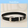 And Rivet Fashion Rhinestone Decoration Women Casual Wide Belt For Daily