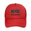 Ac Dc Хеви-метал Сетчатые бейсболки Снэпбэк Модные бейсболки Дышащая Повседневная Кепка Для улицы Унисекс
