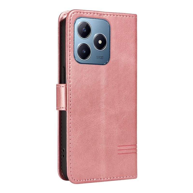 Wallet Fantastic Card Slot Flip Leather Case For OPPO Realme GT Neo 6 6T GT6 5G C61 C63 RealmeC61 2024 Neo6 Phone Bag Cover Line