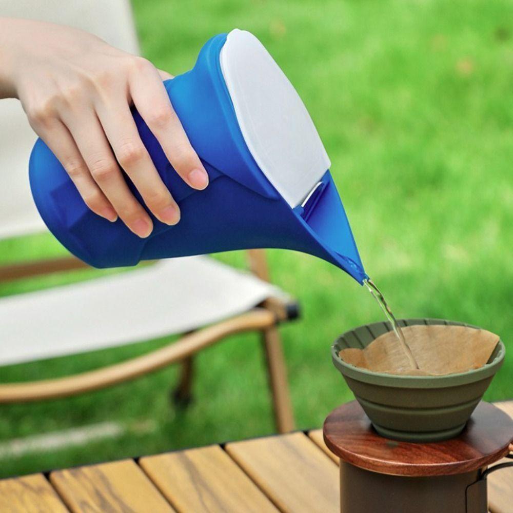 Silicone Dripping Coffee Pot Pointed Tip Design Coffee Making Pot Travel