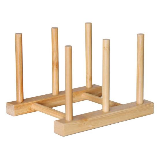 Кухонная полка для хранения, бамбуковая противоскользящая пластина, крышка кастрюли, миска для посуды, держатель для сушки, разделочная доска, дренажная подставка