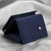 5 Colors Unisex Multifunctional Classic Portable Korean Tri-Fold Coin Purse Canvas Wallet Solid Color Fashion Slim Card Holder